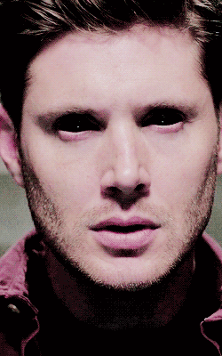 10x03 Soul Survivor [gif] - link includes 9x23 comparison of getting demon eyes and now losing them - Dean Winchester; Supernatural - hard to get a screen shot of both.
