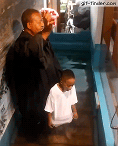 6-year-old boy is very excited to get baptized | Gif Finder – Find and Share funny animated gifs
