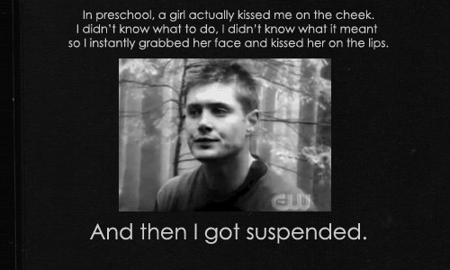 A little story from Jensen Ackles....[GIF] -- Ha