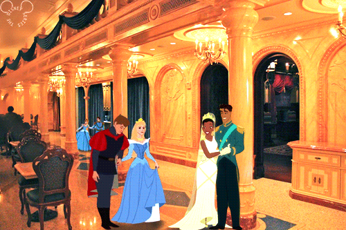 A royal ball at Beast’s castle and here’s the early arrivals. From anonymous!