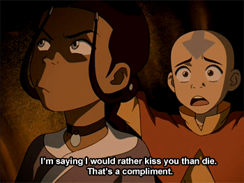 Aang and his flirting skills...