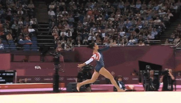 Aly Raisman's Gold Medal Floor Routine | The 33 Best GIFs Of The London Olympics