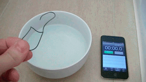 Amazing Chemical Reactions - Nitinol Paper Clip and Water