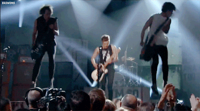 AND THEY JUMPED IN THE AIR LIKE THIS. | 27 Times 5SOS Melted Fangirls' Hearts At The Billboard Music Awards