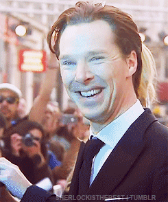 And this is why we love Benedict Cumberbatch.  GIF.