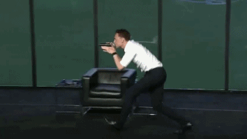 As was this impersonation of a velociraptor. | 29 Reasons We Fell In Love With Tom Hiddleston In 2013