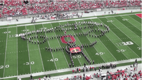 Because they lifted a car over their head: | This Is Why Ohio State University's Marching Band Is Actually The Best Band In The Land