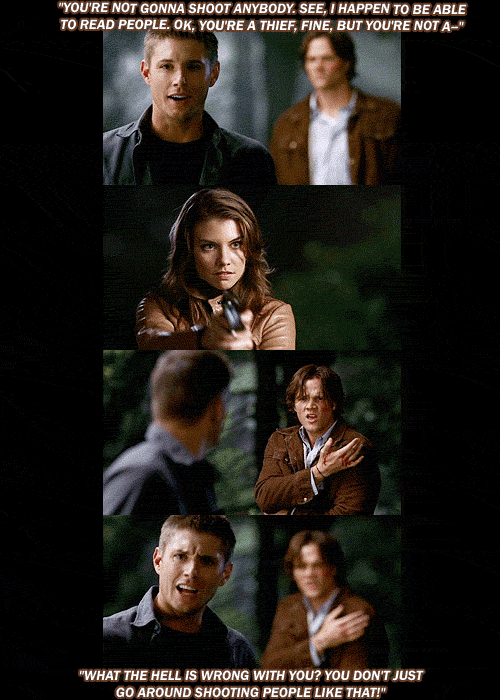 Bella | Supernatural. Good job Dean.