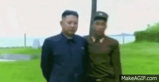 Bravest man in North Korea...!