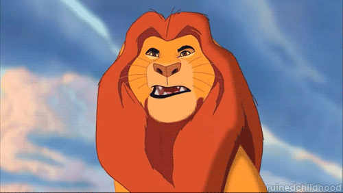 Bye bye Simba. | 18 Horrific Altered Disney GIFs That Will Give You Nightmares