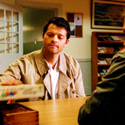 Cas, apologizing to Dean.