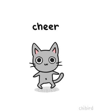 Cheer-up cat~ I hope you guys are doing well! Thank you for the support this week.
