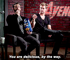 Chris Hemsworth and Chris Evans are so funny!