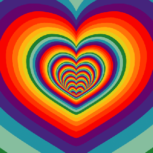 Click on for gif effect. #Heart, #gif, #Trippy art