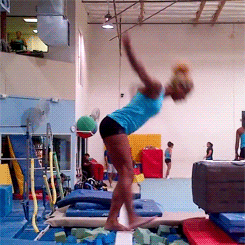 Danusia training a sideways side aerial (gif by allyoursecrets // She's amazing. The end.