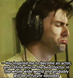 David Tennant listening to an eleven year old caller at a radio station...this is too cute (pt.1