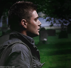 Dean Winchester and his favorite phrase.  :  [GIF]  this is the best SOB from Dean in the whole series so far!!!!