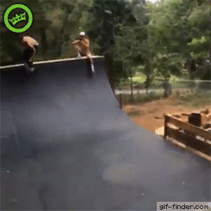 Dog Knocks Out Skateboarder | Gif Finder – Find and Share funny animated gifs
