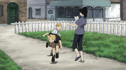 Ed and Al training with Izumi! | GIF Don't you just love their complete flat out failiure to acually land a blow?