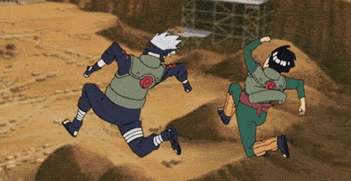 Even when Konoha gets destroyed there is still time to keep up on some rivalry games.