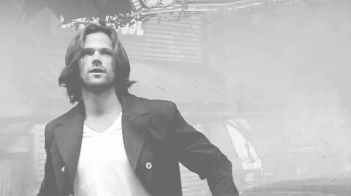 (gif Jared goes to take his jacket off and is assaulted with screams/whistles/fainting fan girls. His reaction is priceless... but seriously, what did he expect?