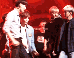 Gif: Lay being violated by Kai, at least that's my interpretation and the look that Lay gives to kai... priceless !