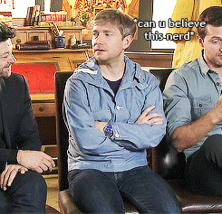 (Gif Martin is jealous of Richard's impressive knowledge of Middle-earth