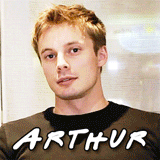 *GIF* Merlin Cast Members Friends Style (ARTHUR He is so adorable.