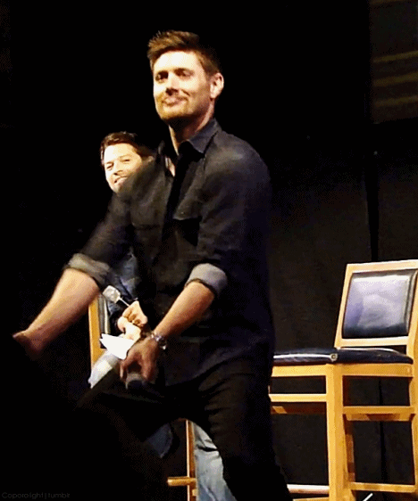 [gif] :O ...and yes, even more Jensen dancing. I'm going to need some therapy after watching these. #JIB2013