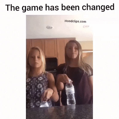 Gif // Water bottle flipping. The game has been changed