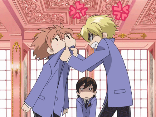 GIFs of Ouran High School Host Club's Two-of-a-Kind Twins ...