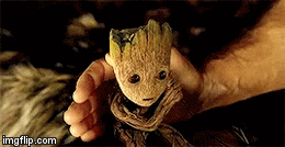 Groot Is Listening to Some Music