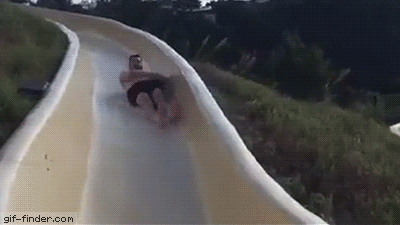Guy falls out of waterslide | Gif Finder – Find and Share funny animated gifs