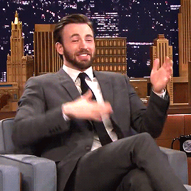 He does the most adorable dorky things with his arms. | 29 Times Chris Evans Ruined You For Other Men