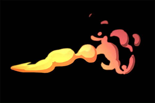 Hey dragonbuzzz : Indeed, I had fun with shapes and colours on these ones, but maybe the composited version (the second one, the boring one will fit more with the concept of “smoke” or “exhaust” ?