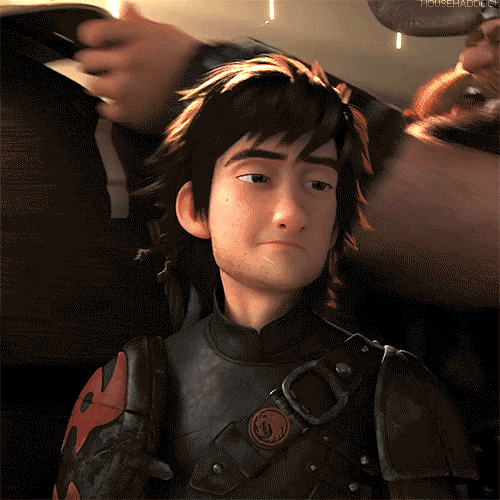Hiccup looks like me when I try not to cry or I'm around Mom...and DON'T want to be!