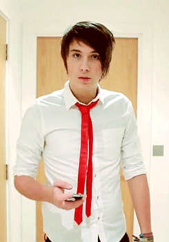 Him and skinny ties. Dan, don't think we don't know what you're dressed as. We know, and we love you for it.