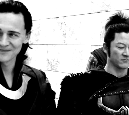 #his smile literally just shattered my heart its like for once Loki is actually happy people are being nice to him and Thor is there