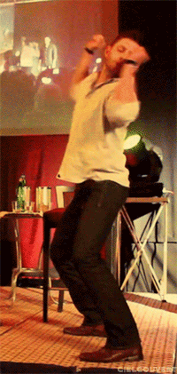 How many gifs are there of Jensen Ackles dancing?!>>> Not enough!