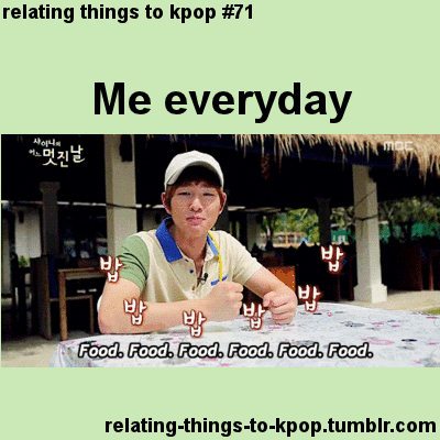 I love how much Onew loves food.