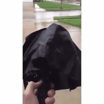 it rains and you have an umbrella
