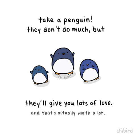 It’s dangerous to go alone! Why not have a penguin companion with you on your journey? >u
