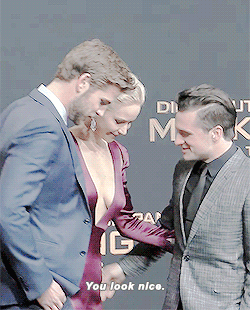 Josh and Jennifer actually saying nice things to each other.