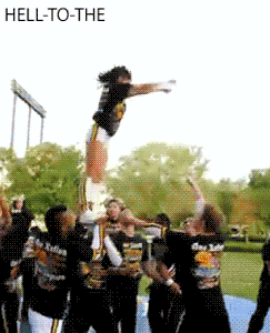 lajoyofmylife: “ stretch-till-it-hurts: “ cheerinfinite: “ hell-to-the: “ cheer-swagg: “ hell-to-the: “ that is so awesome, i love how she spins so damn fast! ” At first I thought it was sped up and...