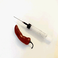 Lettering by Ian BarnardMedium used: Chili Pepper, Liquitex Acrylic Ink and a Syringe.