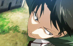 Levi Shingeki no Kyojin gif (this was the first SNK episode my family watched with me...