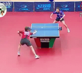 Like a Boss. ...This table tennis player. | 35 GIFs Of Individuals Who Really Did Nail It