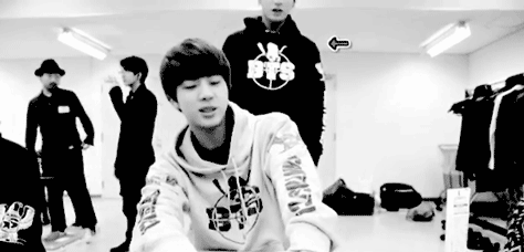 Lol poor Jin **Just now noticing he was shocked not hit by Jungkook, I feel slow*