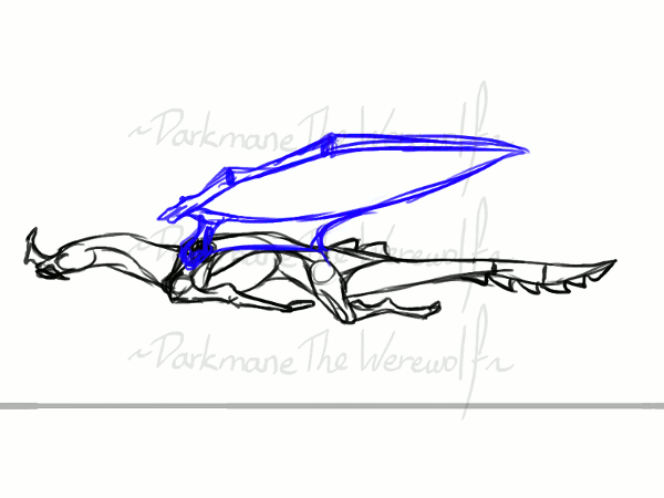 Lor run-glide cycle by DarkmaneTheWerewolf