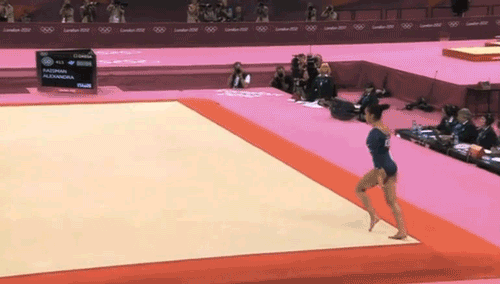 <b>A few awesome flips, a little controversy, and one annoyed spectator all add up to a night the American gymnast won